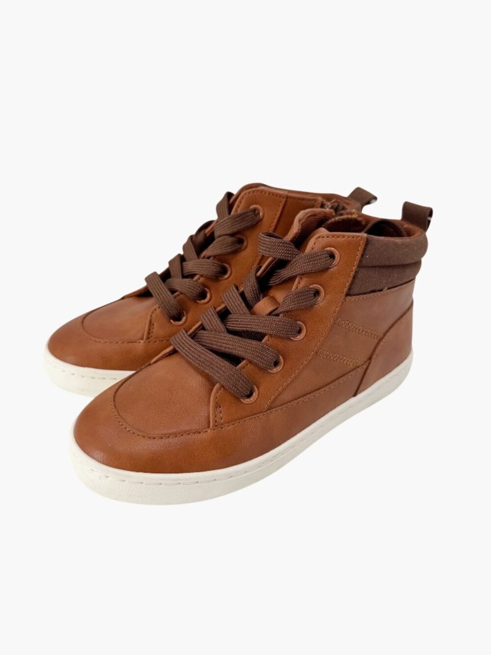 NEW Cat & Jack Toddler Fenix High-Top Sneakers Boots - Cognac - Size 12